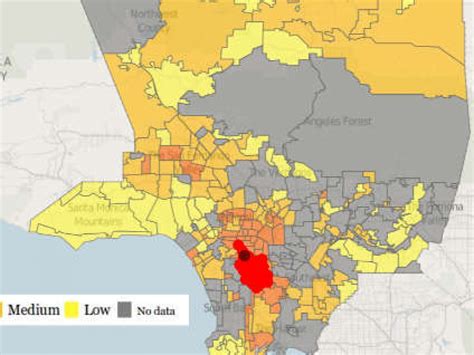 ghetto los angeles map|los angeles dangerous areas map.